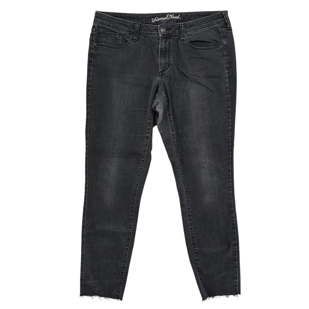 Universal Thread Womens Jeans Size 10‎ Dark Wash Skinny Raw Hem